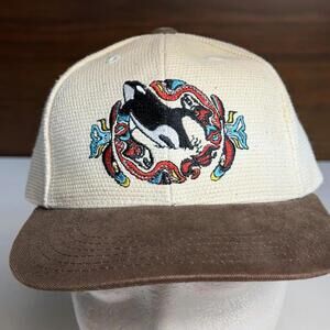 Vintage Sea World San Diego Embroidered Shamu Orca Youth Size SnapBack Hat